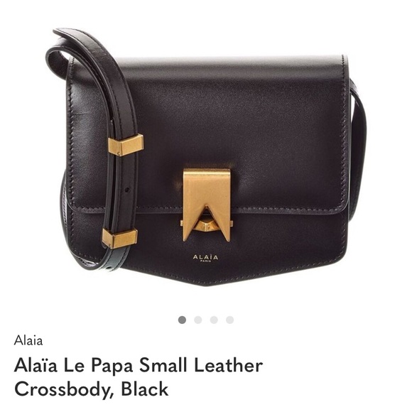Alaia Handbags - NWT Alaia Le Papa Black Leather Bag